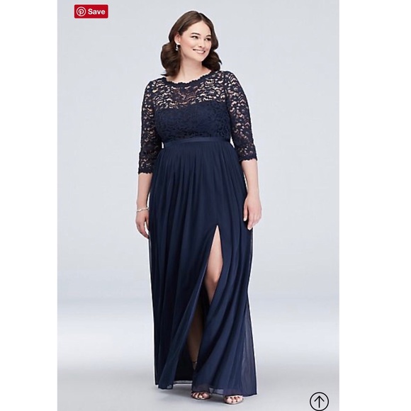 David's Bridal Dresses & Skirts - David’s bridal 3/4 sleeve dress